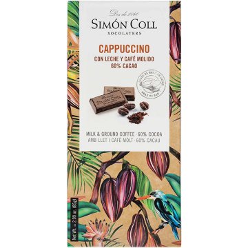 Simón Coll Dark Chocolate 60% with Cappuccino – 85g