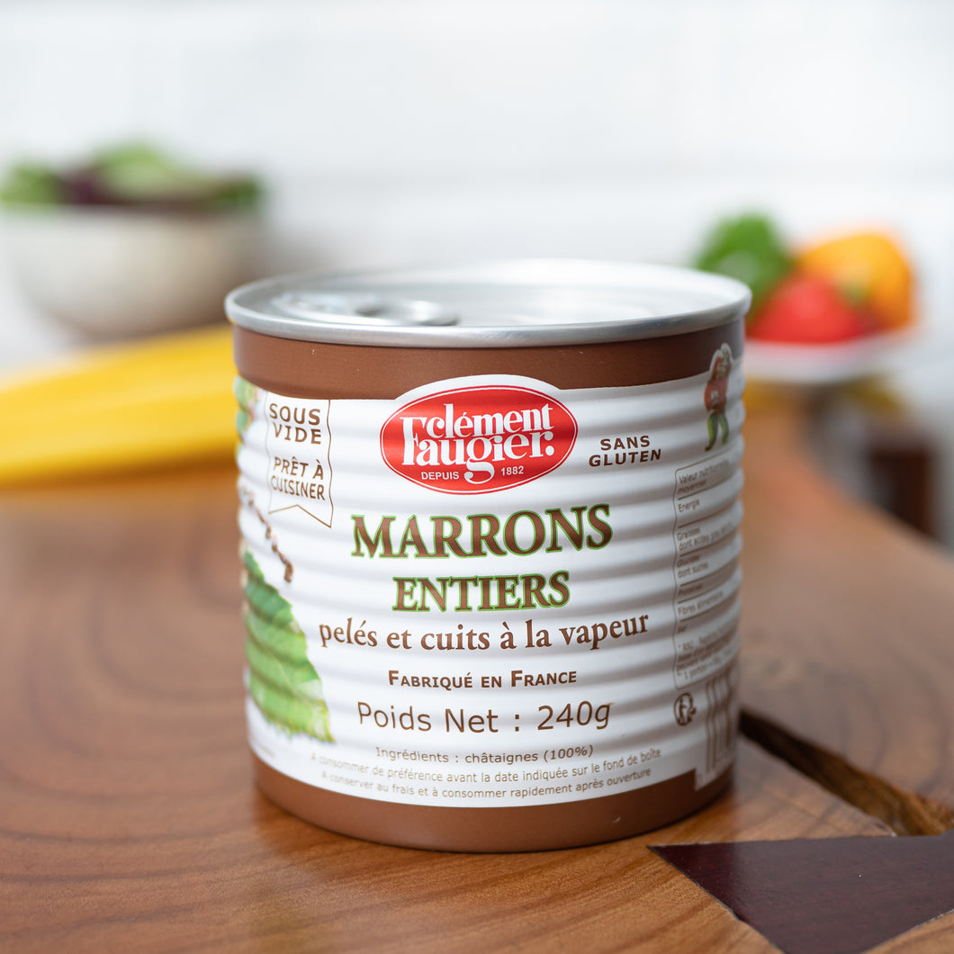 Whole Peeled and Cooked Chestnuts Clement Faugier (240g)