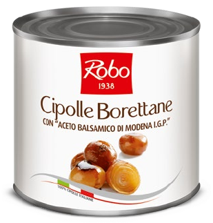 Borettane Onions in Balsamic Vinegar of Modena PGI – 2.6kg Tin