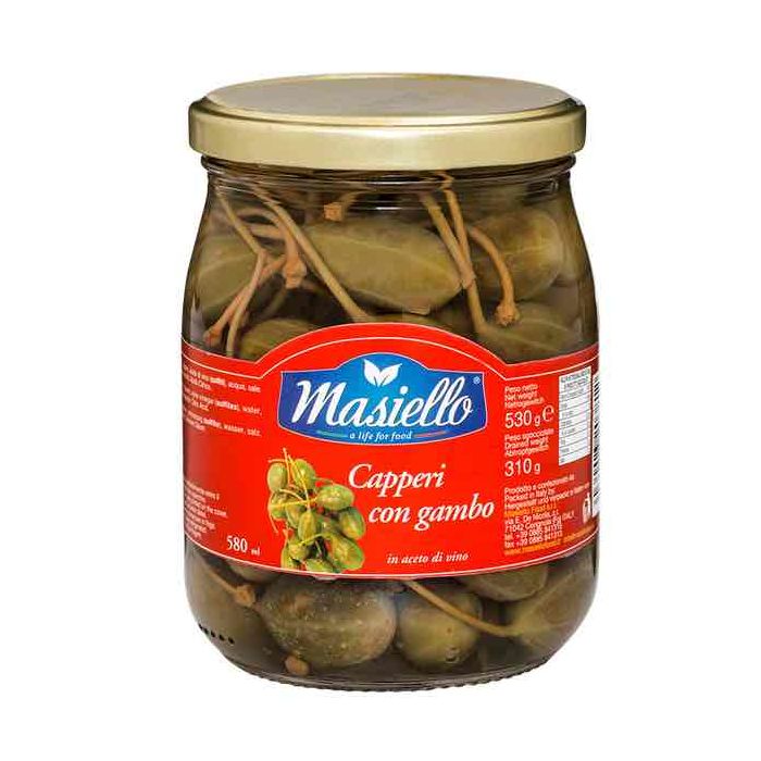 Masiello Capers with Stem 580ml